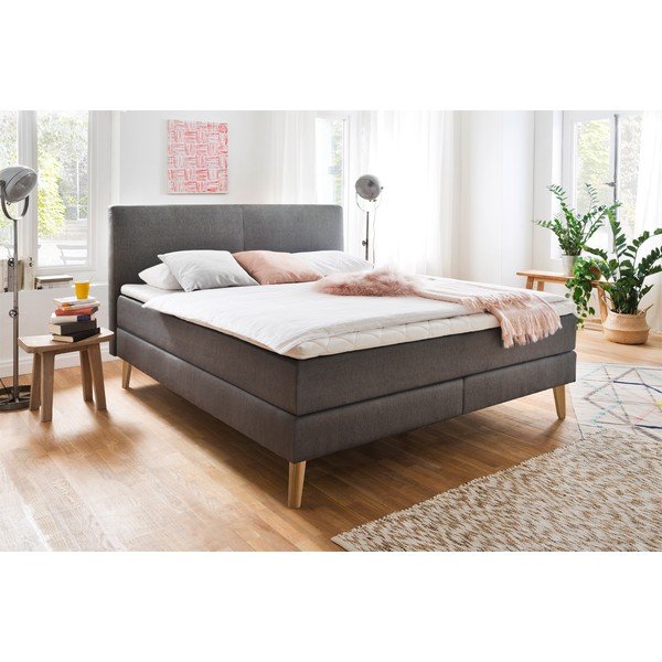 Antracitová boxspring posteľ 160x200 cm Greta – Meise Möbel-image-4