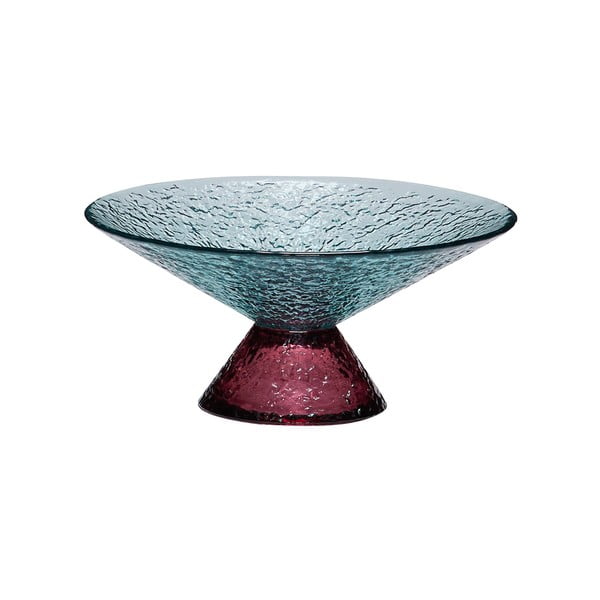 Červeno-modrá sklenená misa na ovocie ø 15 cm Bonbon – Hübsch