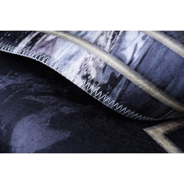 Čierny koberec Vitaus Willow, 160 x 230 cm-image-3