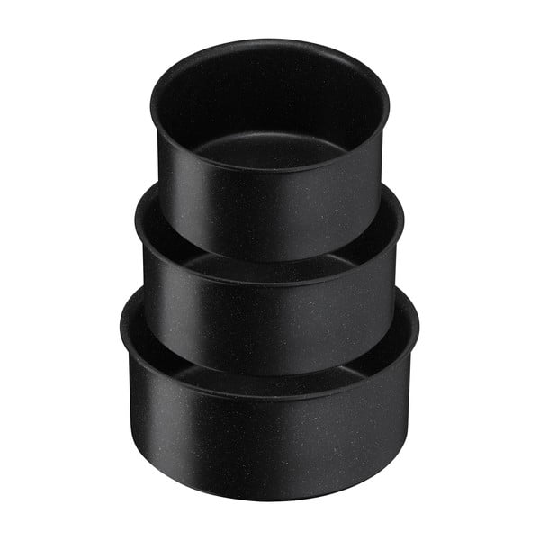 Hliníkové hrnce v súprave 3 ks s nepriľnavým povrchom/s odnímateľnou rukoväťou na indukčný varič INGENIO Black stone L3998902 – Tefal-image-2