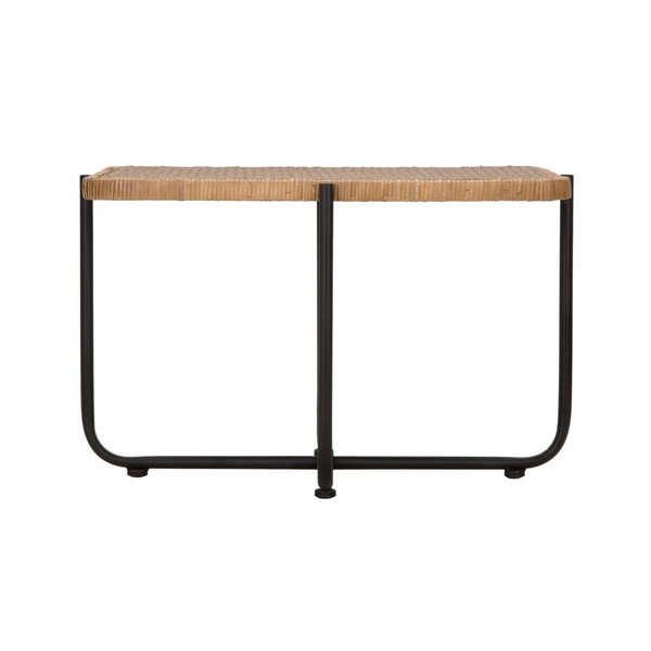 Čierny/v prírodnej farbe ratanový konferenčný stolík 55x75 cm Cebu – Mauro Ferretti-image-3