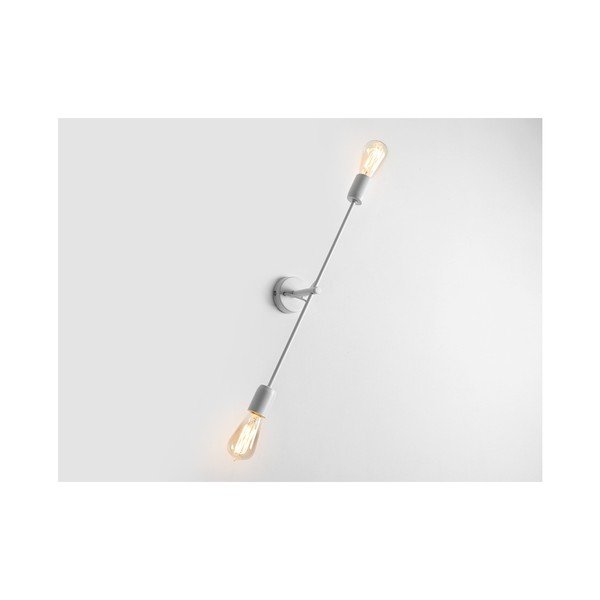 Biela nástenná lampa na 2 žiarovky Custom Form Twigo, šírka 60 cm-image-1