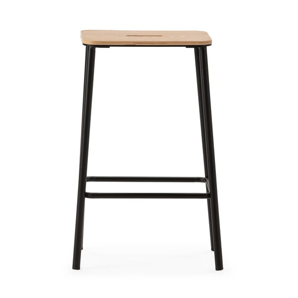 Čierne barové stoličky v súprave 2 ks (výška sedadla 65 cm) Abba – Marckeric-image-3