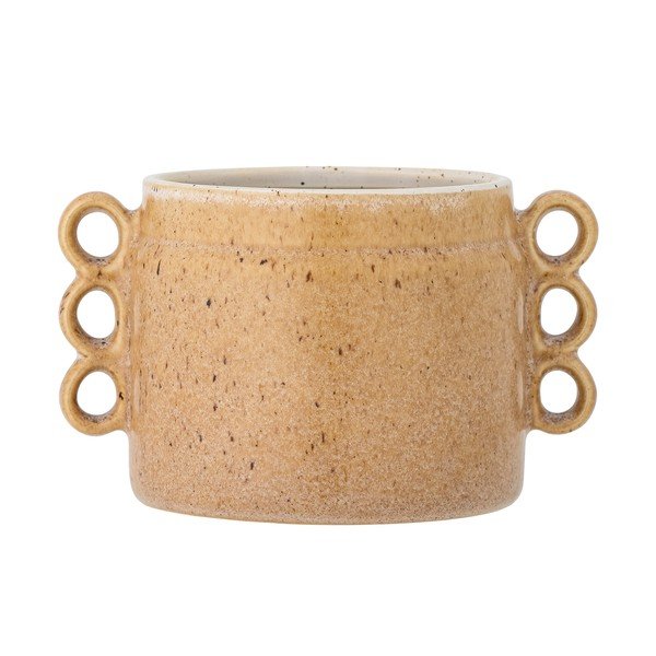 Kameninový ručne maľovaný obal na kvetináč ø 15 cm Souri – Bloomingville