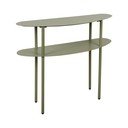 Zelený kovový konzolový stolík 28x90 cm Riqueza – Leitmotiv