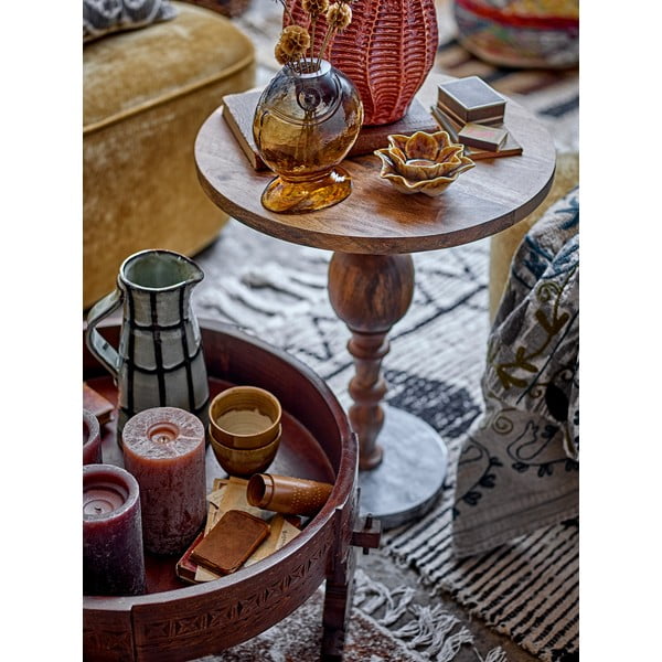 Béžovo-tmavohnedý taburet Paloma – Bloomingville-image-3