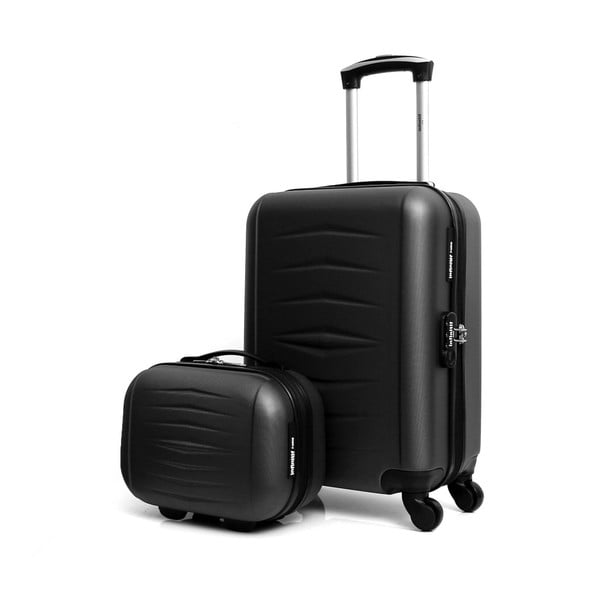 Sada 2 čiernych cestovných kufrov na kolieskach Infinitif Oviedo-image-1