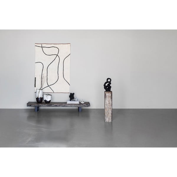 Slonovinový prateľný bavlnený koberec 100x140 cm Shadow – Mette Ditmer Denmark-image-2