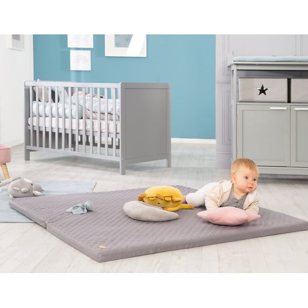 Tmavosivá detská hracia podložka 120x120 cm Style – Roba-image-4