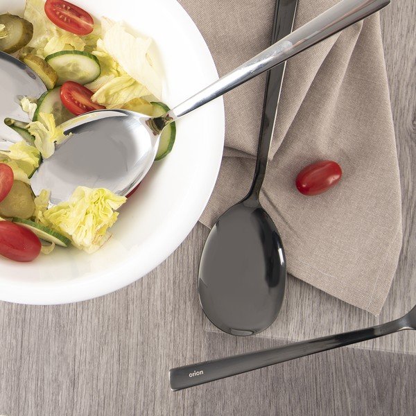 Šalátový príbor z nehrdzavejúcej ocele Black – Orion-image-3