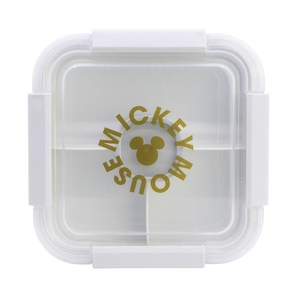 Biely plastový detský desiatový box Mickey Mouse – STOR