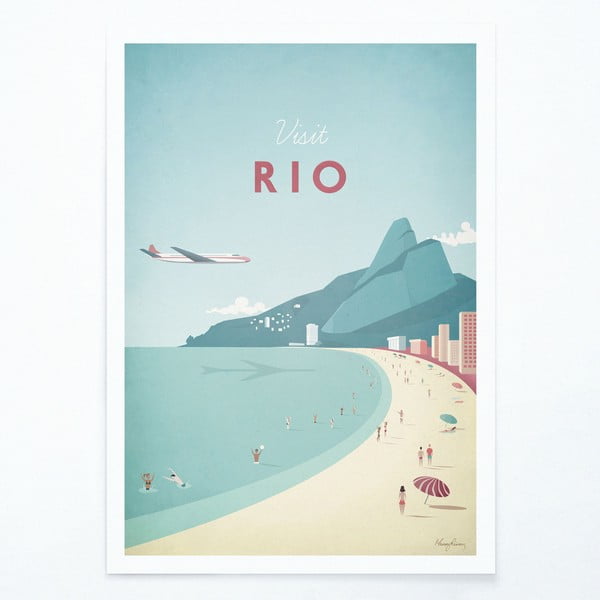 Plagát Travelposter Rio, 50 x 70 cm