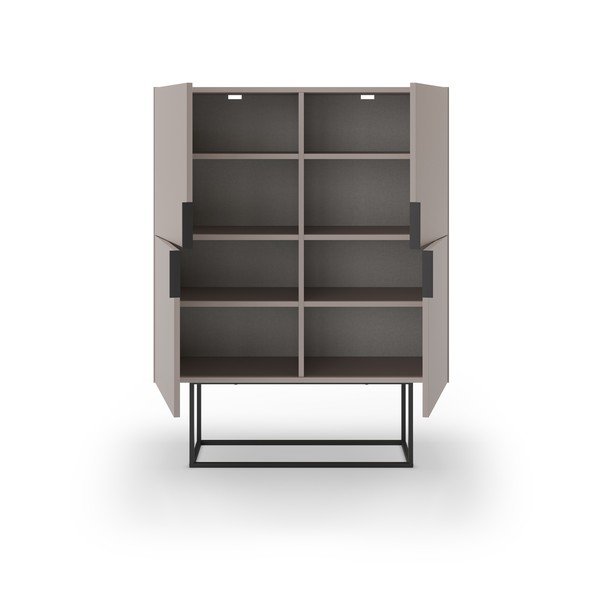 Sivobéžová skrinka 100x130 cm Titan – Marckeric-image-4