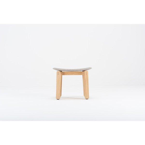 Sivá podnožka z dubového dreva Gazzda Nora-image-3