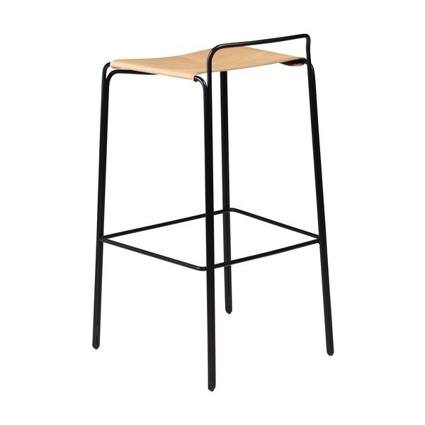 Hnedá barová stolička (výška sedadla 77 cm) Paz – DAN-FORM Denmark-image-1