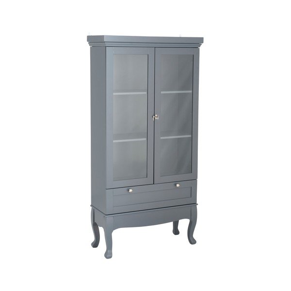 Sivá závesná vitrína z MDF 85x170,5x35 cm Prato – Ellos Home