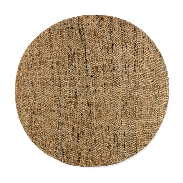 Jutový okrúhly koberec v prírodnej farbe ø 180 cm Theo – Geese