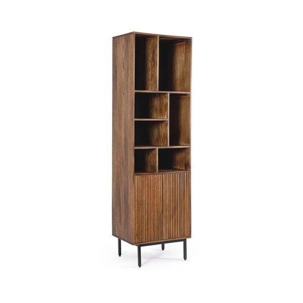 Skriňa z mangového dreva v prírodnej farbe 55x190x40 cm Tadita – Bizzotto
