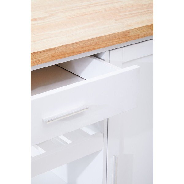 Servírovací stolík na kolieskach z kaučukového dreva 48x105 cm Frankfurt – Premier Housewares-image-2