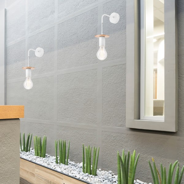 Biele nástenné svietidlo Angelina – LAMKUR-image-1