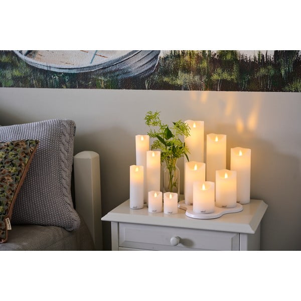 LED sviečky v súprave 3 ks (výška  15 cm) Sara – Sirius-image-3