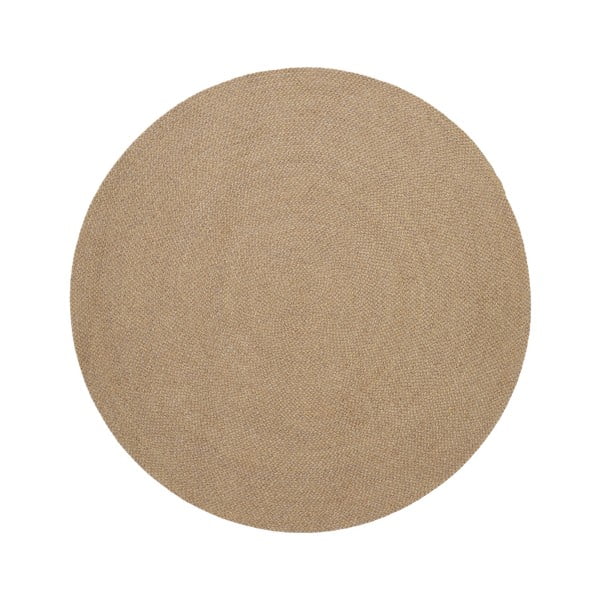 Béžový okrúhly vonkajší koberec z recyklovaných vlákien ø 200 cm Despas – Kave Home