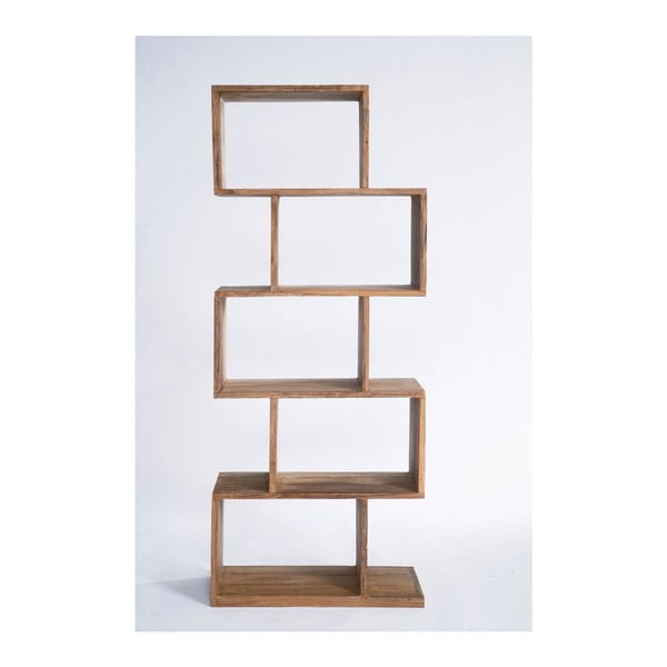 Knižnica z dreva Sheesham Kare Design Authentic Zickzack-image-3