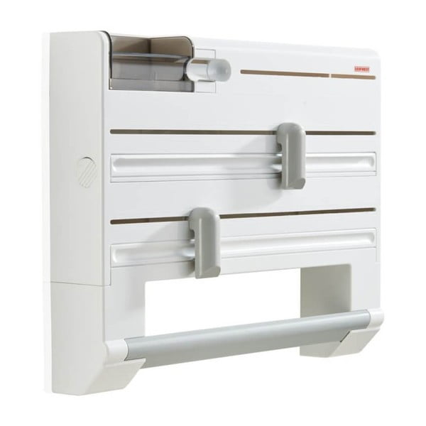 Biely nástenný plastový držiak na fólie a papierové utierky Parat – LEIFHEIT