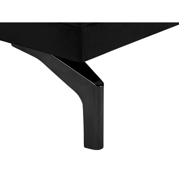 Čierna trojmiestna pohovka s podnožou v čiernej farbe Windsor & Co Sofas Jupiter-image-4