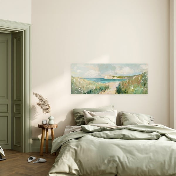 Obraz 60x150 cm Gouache Sea – Styler-image-1