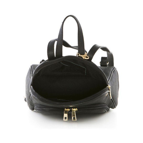 Čierny kožený batoh Anna Morellini Oxana-image-4