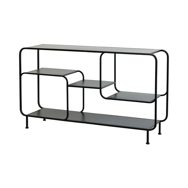 Čierna kovová knižnica 141x81.5 cm Winston - Light & Living-image-2