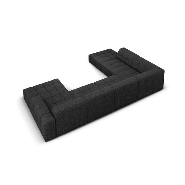 Antracitová rohová pohovka (ľavý roh/do "U") Chicago – Cosmopolitan Design-image-4