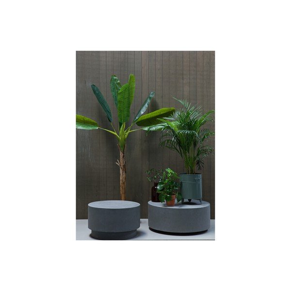 Sivý konferenčný stolík z vláknitého ílu WOOOD Dean, ø 80 cm-image-2