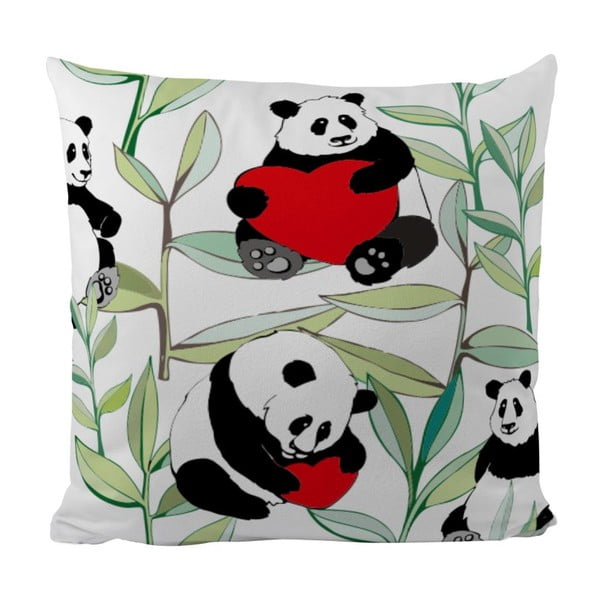 Vankúš Panda With Bamboo, 50x50 cm