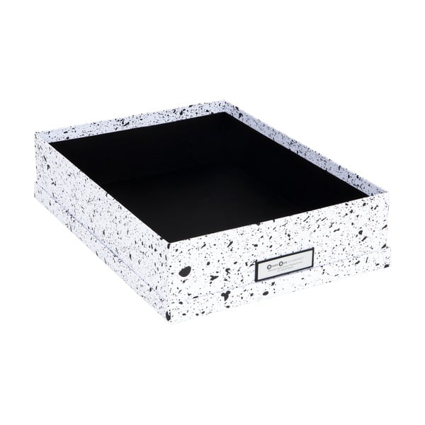 Čierno-biela úložná škatuľa Bigso Box of Sweden Oskar-image-2