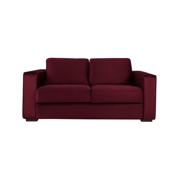 Dvojmiestna pohovka vo farbe burgundy Cosmopolitan Design Denver-image-1