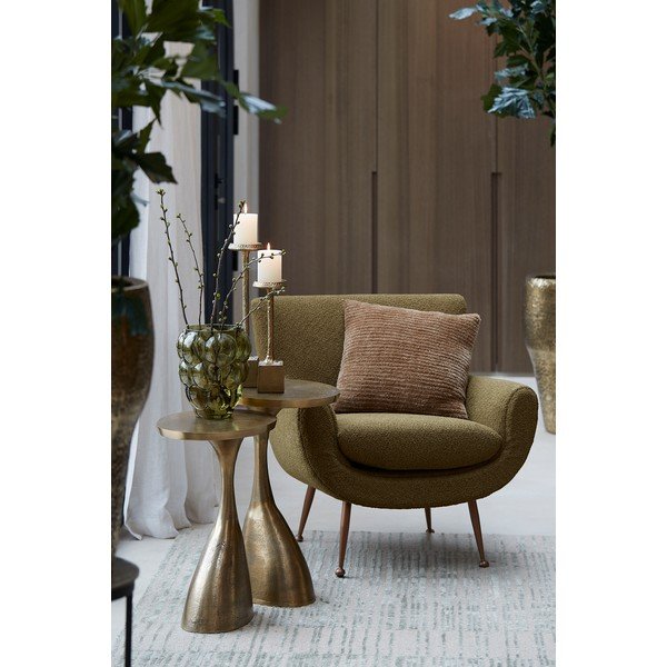 Kovový okrúhly odkladací stolík 33x40 cm Macau - Light & Living-image-1