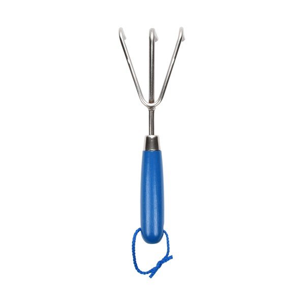 Tmavomodré záhradné hrabličky Esschert Design Gardener, dĺžka 28,1 cm
