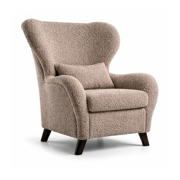 Hnedé kreslo ušiak Miuform Miuf