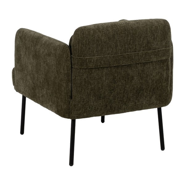 Zelené ženilkové kreslo Bind – Ixia-image-4