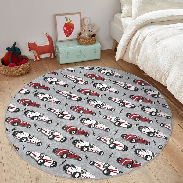Sivý detský koberec ø 120 cm Comfort – Mila Home-image-1