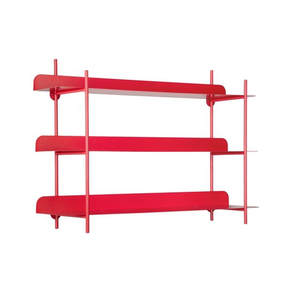 Červená poschodová kovová polica 60 cm Cool Retro – PT LIVING