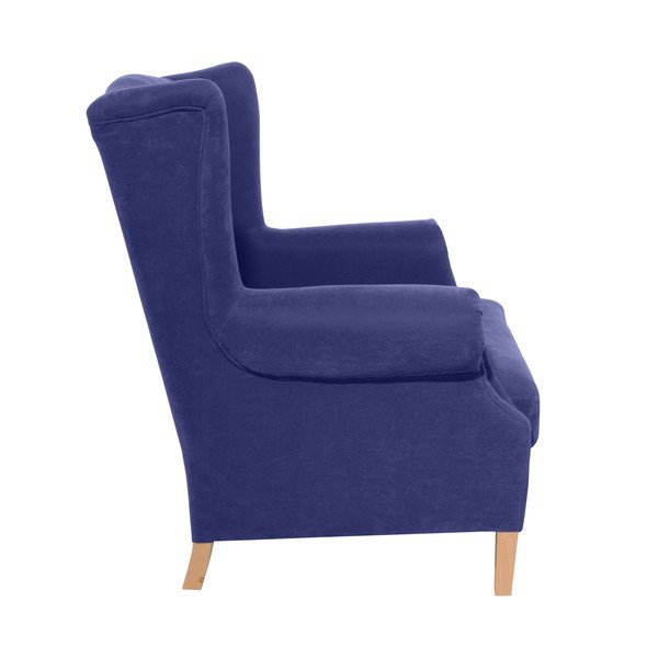 Modré kreslo Max Winzer Harvey Velor-image-1