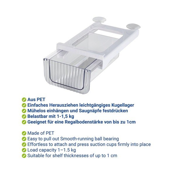 Plastový organizér do chladničky 27x16 cm Kira – Wenko-image-2