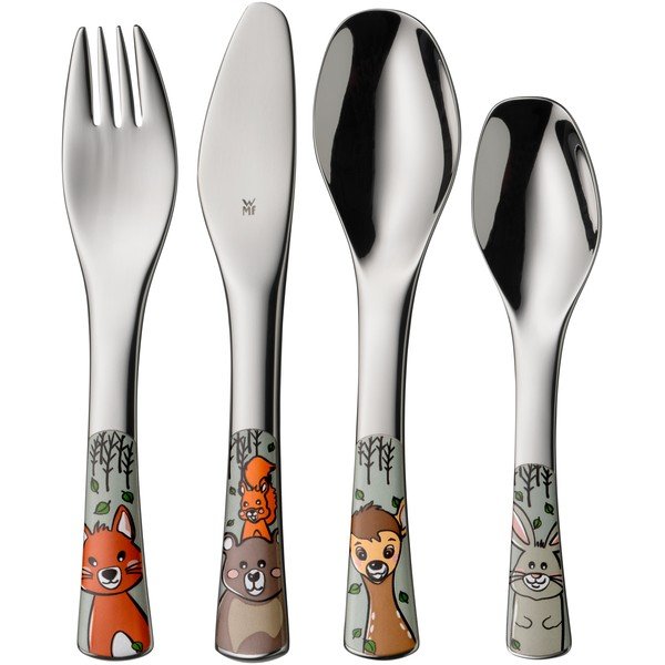Antikoro detský príbor 4 ks v striebornej farbe Forest Friends – WMF