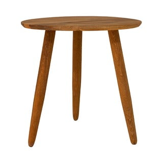 Odkladací stolík z masívneho dubového dreva Canett Uno, ø 40 cm