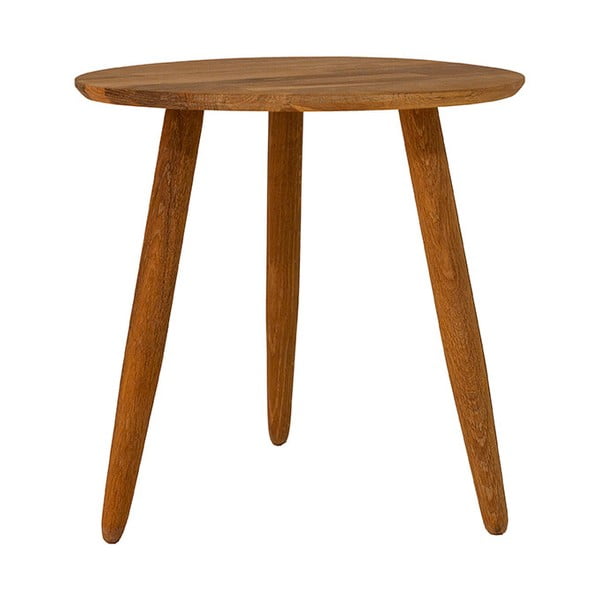 Odkladací stolík z masívneho dubového dreva Canett Uno, ø 40 cm