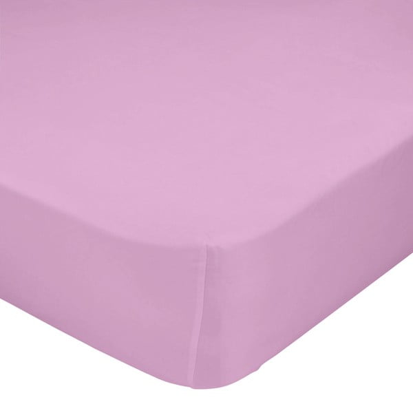 Ružová elastická plachta z čistej bavlny, 60 x 120 cm