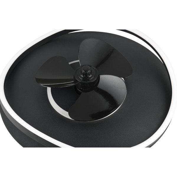 Matne čierne LED stropné svietidlo Sortland – Trio-image-4